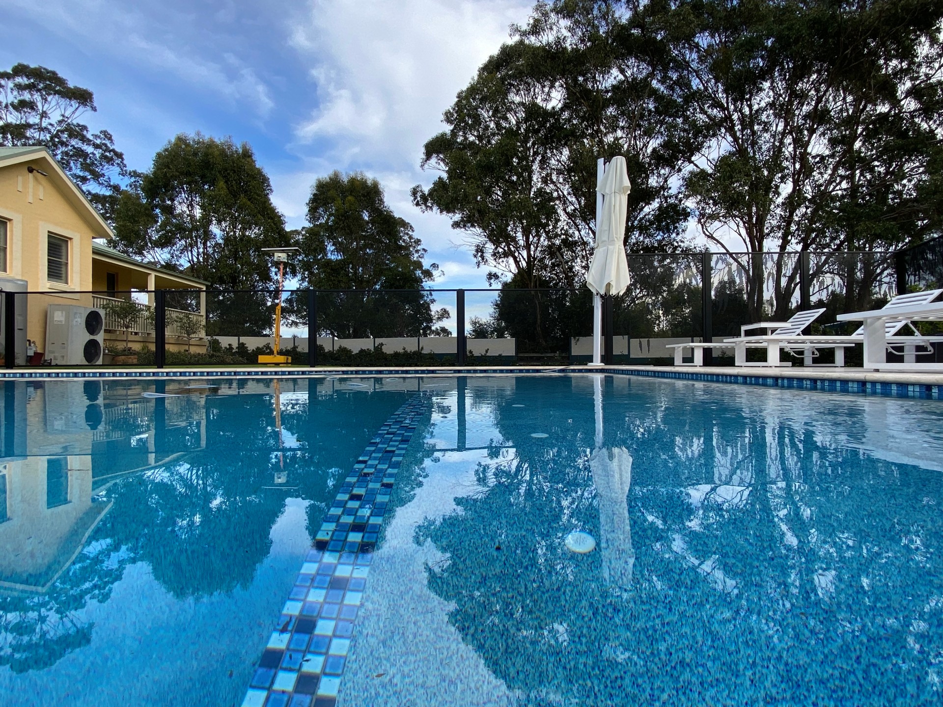 Textured Black pool fencing, Kirkham NSW