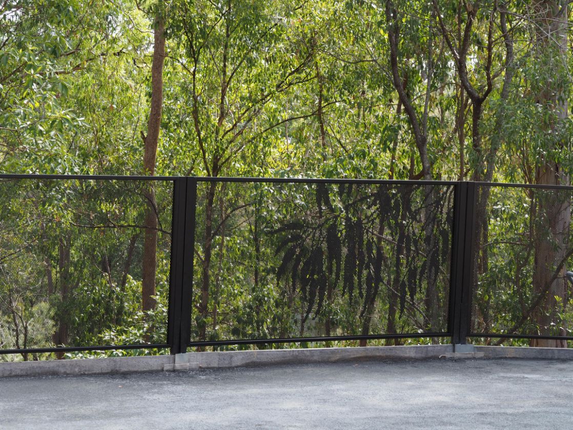Gum and Pure Perf fencing with special posts, Gold Coast Queensland